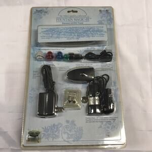 FOUNTAIN MAGIC II DUAL POWER PUMP KIT FOR INDOOR FOUNTAINS Battery Or Plug - New
